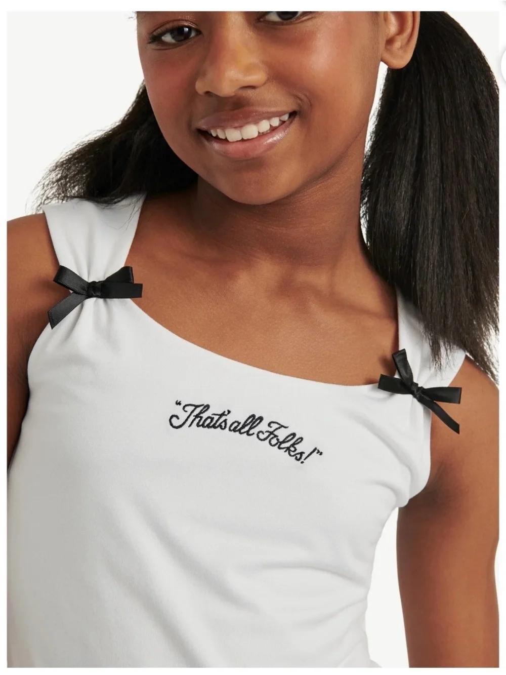 Justice x Looney Tunes Bow Detail Top | medium (10)